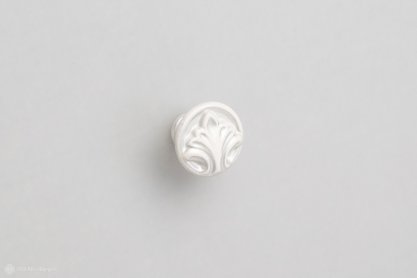 Fenice мебельная ручка-кнопка серебро прованс