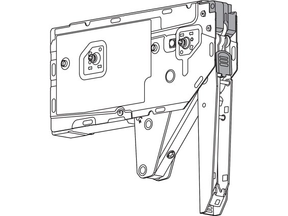 AVENTOS HK top, силовой механизм 25, евровинт