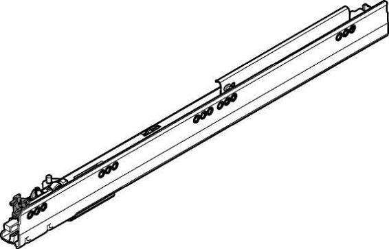 TANDEMBOX Tip-On, Направляющие 20кг, 300мм, прав.