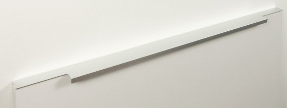 Ray торцевая мебельная ручка для фасадов 600 мм сатиновый хром