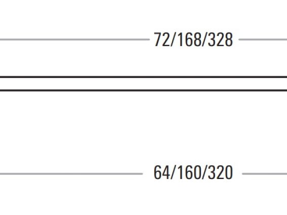 Facette мебельная ручка-скоба 160 мм нержавеющая сталь матовая