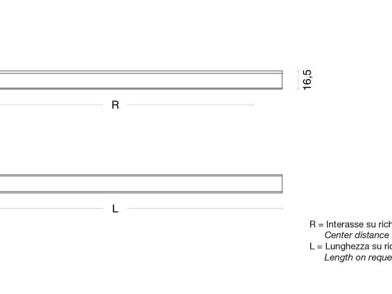3612 мебельная ручка-профиль 640 мм анодированный алюминий с белой вставкой