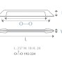Quadra мебельная ручка-скоба 192-224 мм хром