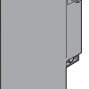 TANDEMBOX, крепление передней панели, С (196 мм),сер. орион ЛЕВ