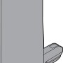 TANDEMBOX, крепление передней панели, С (196 мм),сер. орион ПР