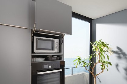 Подъемный механизм, AVENTOS HL 25/32, для тонких фасадов, белый