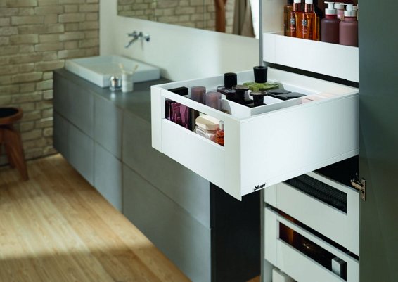 Внутренний ящик LEGRABOX pure (высота C 177, глубина 270 мм), белый шелк