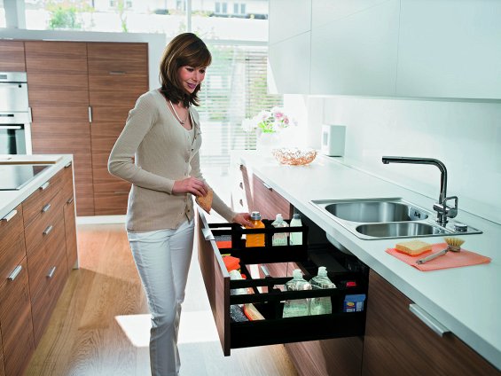 Ящик под мойку TANDEMBOX antaro (192х450), крепление inserta, черн.