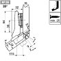 Комплект петли №59 CLIP top BLUMOTION для угла +35гр, встык, саморез