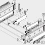 Ящик под мойку TANDEMBOX antaro (224х500) с TIP-ON BLUMOTION, под саморезы, сер., вес ящика от 10 до 30 кг