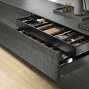 Внутренний ящик LEGRABOX pure TIP-ON BLUMOTION (высота M 90,5, глубина 400 мм, до 40 кг), терра-черный